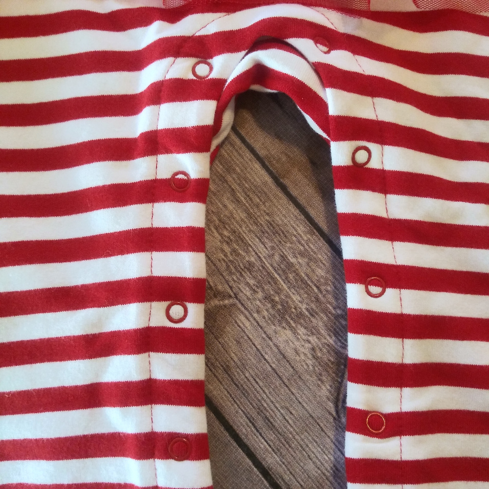 💙NWT Cat & Jack  Girls Christmas one-piece outfit - Picture 6 of 8